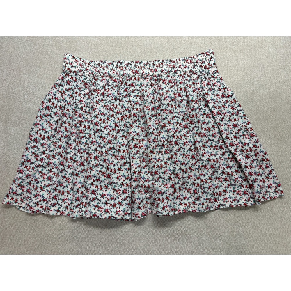 Denim & Supply Ralph Lauren Skirt S Mini Skirt Floral Pleated Pull-On Full